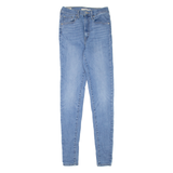 LEVI'S Mile High BIG E Womens Jeans Blue Slim Skinny Stone Wash W24 L32