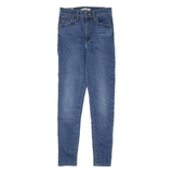 LEVI'S Mile High BIG E Womens Jeans Blue Slim Skinny Stone Wash W27 L28