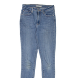 LEVI'S 721 High Rise Womens Jeans Blue Slim Skinny Stone Wash W28 L32
