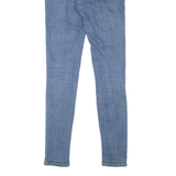 LEVI'S 721 High Rise Womens Jeans Blue Slim Skinny Stone Wash W28 L32