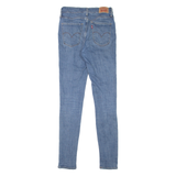 LEVI'S 721 High Rise Womens Jeans Blue Slim Skinny Stone Wash W28 L32