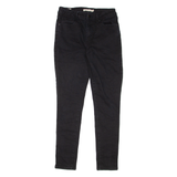 LEVI'S 721 High Rise BIG E Womens Jeans Black Slim Skinny W25 L28
