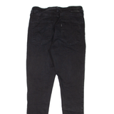 LEVI'S 721 High Rise BIG E Womens Jeans Black Slim Skinny W25 L28