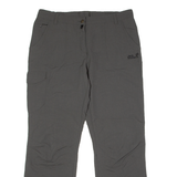 JACK WOLFSKIN Outdoor Womens Trousers Grey Regular Wide-Leg W34 L30