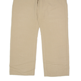 BOSS Mens Canvas Trousers Beige Regular Straight W34 L29