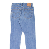 LEVI'S 501S Jeans Distressed Womens Blue Skinny Straight Stone Wash W25 L28