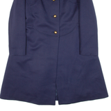 Womens Overcoat Coat Blue Knit Wool M