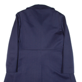 Womens Overcoat Coat Blue Knit Wool M