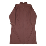 Fleece Lined Womens Overcoat Coat Maroon M