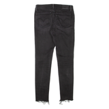 LEVI'S 711 Distressed Womens Jeans Black Slim Skinny W26 L27