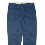 DICKIES Mens Trousers Blue Regular Tapered W36 L30