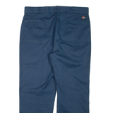 DICKIES Mens Trousers Blue Regular Tapered W36 L30