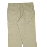 DICKIES Cargo Mens Trousers Beige Regular Straight W40 L34