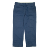 DICKIES Mens Trousers Blue Regular Tapered W36 L29