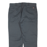 DICKIES Mens Trousers Grey Regular Tapered W38 L30