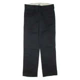 DICKIES Mens Trousers Black Regular Straight W30 L32