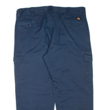 DICKIES Mens Trousers Blue Relaxed Straight W42 L29