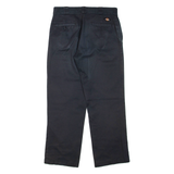 DICKIES Mens Trousers Black Regular Straight W32 L30