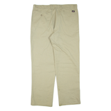 DICKIES Mens Trousers Beige Regular Straight W38 L32