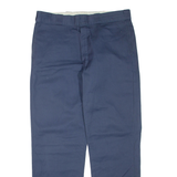 DICKIES Mens Trousers Blue Regular Straight W36 L32