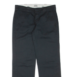 DICKIES Womens Trousers Black Regular Straight W32 L31