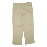 DICKIES Mens Trousers Brown Regular Straight W36 L30