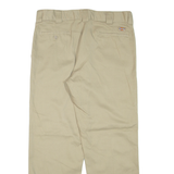 DICKIES Mens Trousers Brown Regular Straight W36 L30