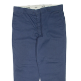 DICKIES Mens Trousers Blue Regular Tapered W38 L28