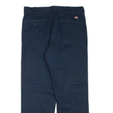 DICKIES Mens Trousers Blue Regular Straight W34 L30