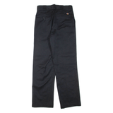 DICKIES Mens Trousers Black Regular Straight W28 L30