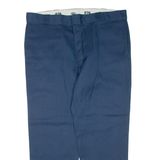 DICKIES Mens Trousers Blue Regular Tapered W42 L30