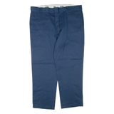 DICKIES Mens Trousers Blue Regular Tapered W42 L30