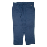 DICKIES Mens Trousers Blue Regular Tapered W42 L30