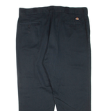 DICKIES Mens Trousers Black Regular Tapered W40 L28