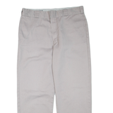 DICKIES Mens Trousers Grey Regular Straight W36 L30