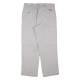 DICKIES Mens Trousers Grey Regular Straight W36 L30
