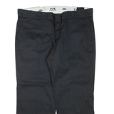 DICKIES Womens Trousers Black Regular Tapered W40 L28