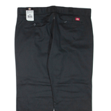 DICKIES Womens Trousers Black Regular Tapered W40 L28