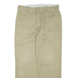 DICKIES Mens Trousers Beige Regular Straight W34 L30