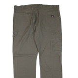 DICKIES Mens Trousers Brown Regular Straight W38 L32