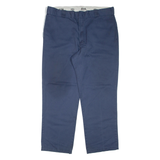 DICKIES Mens Trousers Blue Regular Tapered W36 L30