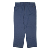 DICKIES Mens Trousers Blue Regular Tapered W36 L30