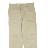 DICKIES Mens Trousers Beige Regular Straight W36 L32