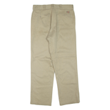 DICKIES Mens Trousers Beige Regular Straight W36 L32