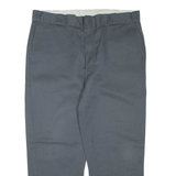 DICKIES Mens Trousers Grey Regular Tapered W40 L29