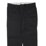 DICKIES Mens Trousers Black Regular Tapered W40 L28