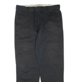 DICKIES Mens Trousers Black Regular Tapered W38 L34