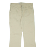 DICKIES Womens Trousers Beige Regular Flared W32 L33