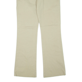 DICKIES Womens Trousers Beige Regular Flared W32 L33