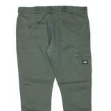 DICKIES Mens Trousers Green Regular Skinny W38 L30